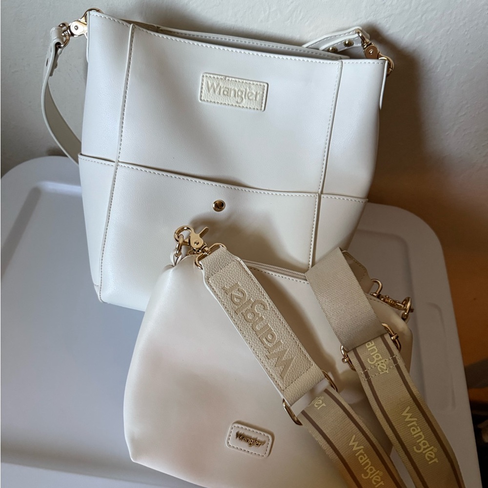 Wrangler Cream Shoulder Bag Set